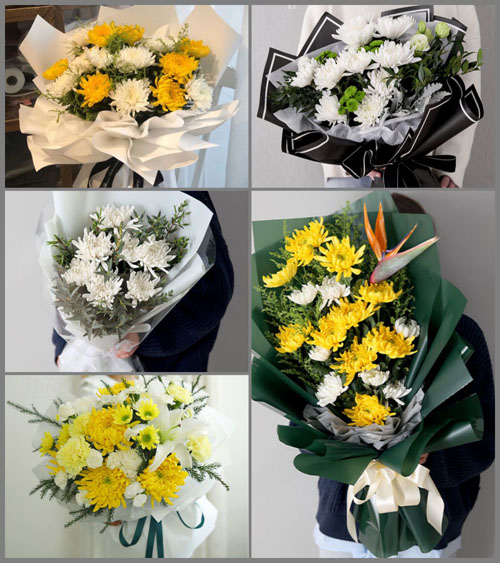 江苏泰州姜堰区俞垛镇花庄村白事花束代送